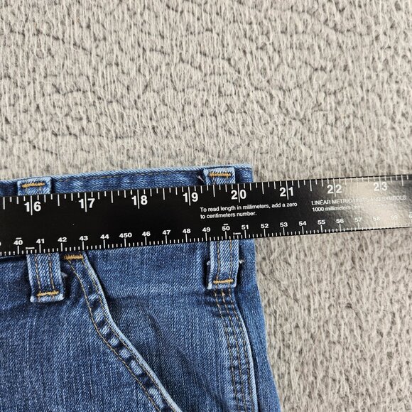 Carhartt Jeans Mens 40x32 Blue Relaxed Work‎ Utility Carpenter Pants Double Knee - Picture 9 of 16
